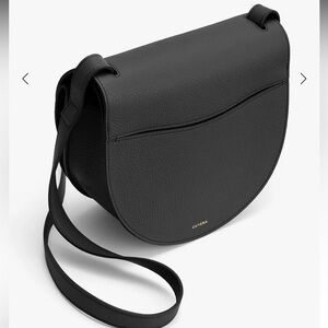 Cuyana double moon saddle bag